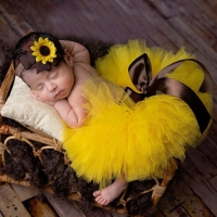 Newborn Tutu Skirt With Matching Flower Headband Newborn Photography Props Costume Girls Tutu Skirt 10 colors