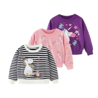 Children's Long Sleeved Sweatshirt T-shirt 2022 Autumn New Baby Girl Cotton Sweatshirt Outerwear Thin Children's Clothing 2-8y