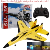 SU-35 RC Remote Control Airplane 2.4G Remote Control Fighter Hobby Plane Glider Airplane EPP Foam Toy RC Plane chargeable Batter