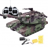 1:32 RC Battle Tank Heavy Large Interactive Military War Remote Control Toy Car with Shoot Bullets Model Electronic Boy Toys