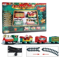 2022 Christmas Electric Rail Car Building Block Track Set Transportation Toy Brick Train Xmas New Years Gift Rail Car