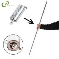 110/130cm Silver Steel Rod Shrink Magic Telescopic Rod Stage Magic Props Instantly Turn into A Stick Party Performance Props DDJ