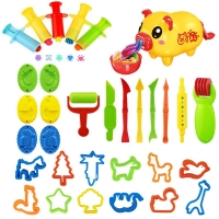 26 Piece Set DIY Plasticine Mold Modeling Clay Accessories Play Dough Tool Kit Plastic Set Knife Mold Kids Educational Toys