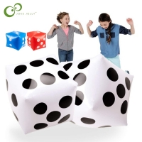 Inflatable Multi Color Blow-Up  Big Dice Toy Stage Prop Group Game Tool Casino Poker Party Decorations Pool Beach Toy GYH