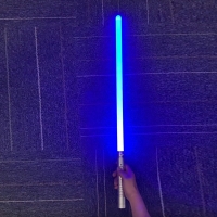 75cm Lightsaber RGB 7 Colors Change Metal Handle Laser Sword Heavy Dueling Sound Light Collision discoloration Cosplay  Props