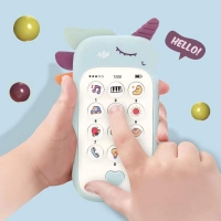 Baby Phone Toys Music Sound Telephone Sleeping Toy With Teether Simulation Phone Kids Infant Early Educational Toy Kids Gifts