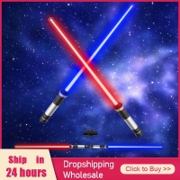 WANARICO 1/2Pcs Flashing Lightsaber Laser Double Sword Toys Sound And Light For Boy Girls Battery Not Included