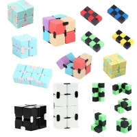Children Adult Decompression Toy Stress Relief Cube Fidget Toys Relieve Stress Funny Hand Game Puzzle Infinity Magic Cube Square