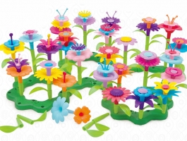 109pcs Creative Educational Flower Arrangement Toys Colorful Interconnecting Blocks Building Garden Game for Girls Gift