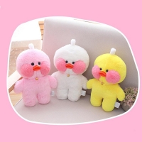 30Cm Yellow/White/Pink Duck Plush Toy Cartoon Cute Animals Lalafanfan Dolls Throw Pillow Plush Stuffed Toy Birthday Gift For Kid