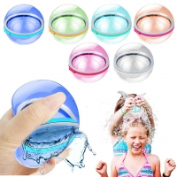6PCS Water Bomb Ball Reusable Water Balloons Absorbent Ball Outdoor Pool Beach Play Toy Party Favors Summer Water Fight Games