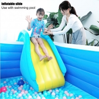 Iatable Waterslide Wider Steps Swimming Pool Supplies Slide Castle Waterslides Kids Water Play Recreation Facilit Summer Toys