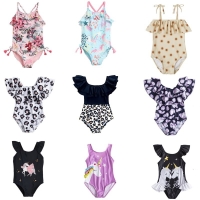 1-5Y Baby Girls Swimwear 2022 New Unicorn Girls Swimsuit One Piece Summer Swimsuit for Girl Toddler Kids Beachewear