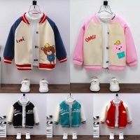 Fashion Brand Autumn Boys Clothes Jackets Printed Cartoon Baby Kids Sports Outerwear Children's Clothing Cotton Baby Coats