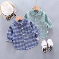 IENENS Boy Long Sleeves Shirts Baby Boys Striped Shirt Kids Tops Tees Shirts Spring Child Casual Thin Blouse