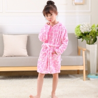 Children Baby Bath Robes Flannel Kids Sleepwear Robes Infant Pijamas Nightgown for Boys Girls Bathrob Towel Baby Clothes 2-8Year