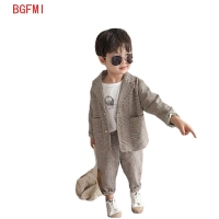 Kid Boys Spring and Autumn Suit Boys Baby suit Clothes 2022 new Children's Clothing Casual Tops + pants 2 piece set Formal wear