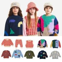 Pre-sale 2022 Bobo Autumn Winter New Kids Boys Girls Sweaters Knit Jumpers Clothes Cartoon Children Cardigans Kniting Sweater