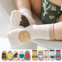 100 Cotton Socks Kids Baby Infants Toddlers Girls Boys Cartoon Mid Calf Socks 1Pair Lace Ankle Socks Ruffled Girl Gifts 7 10
