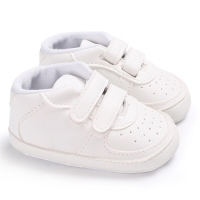 White Fashion Baby Shoes Casual Shoes For Boys And Girls Soft Bottom Baptism Shoes Sneakers For Freshmen Comfort First WalkShoes