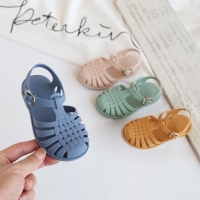 Summer Sandals Baby Girls Sandals Cute Princess Candy Shoes Non-slip Roman Sandals Breathable Beach Cave Hole Shoes