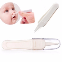 2pcs Baby Safe Cleaning Tweezers New Baby Care Tool Infant Safety Ear Forceps Plastic Newborn Digging Navel Nose Clip Plier