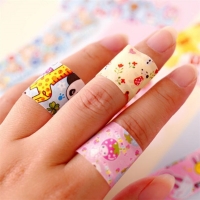 100pcs/lot Cute Cartoon Patterned Waterproof Adhesive Bandages Plaster Curved Band Aid Patch Wound Strips Dressing for Children