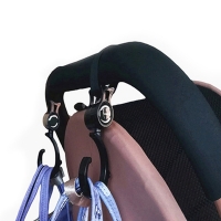 1-2pcs Baby Hanger Baby Bag Stroller Hooks Pram Rotate 360 Degree Baby Car Accessories Stroller Organizer Stroller Accessories