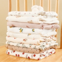 Vintage Floral Muslin Swaddle Blanket, Newborn Swaddle, Floral Swaddle, Newborn Photo Prop, Baby Floral Swaddle