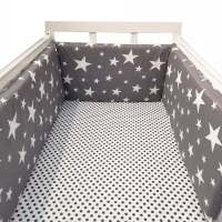 200*30cm Baby Crib Fence Cotton Bed Protection Railing Thicken Bumper One-piece Crib Around Protector Baby Room Decor