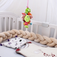 3 Knotted Newborn Baby Crib Bumper Bed Braid Baby Room Decor  Pillow Cushion Bumper for Infant Bebe Crib Protector