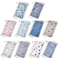 1 Pc Newborn Baby Fitted Crib Sheet Infants Cot Mattress Cover Cartoon Printed Bed Sheet Soft Stretchy for Unisex Baby