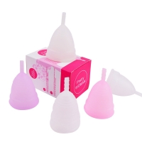 Foldable Silicone Menstrual Cup Medical Silicone Cup for Clean Menstrual Period Cup Lady Menstrual collector for Women's Hygiene