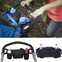 Organizador de accesorios para cochecito de bebé, soporte para botella, bolsa colgante para cochecito de bebé, bolsa para silla de ruedas