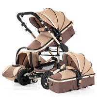 3 in 1 baby stroller Luxury High Landscape baby pram portable baby pushchair multifunctional Newborn Carriage double faced