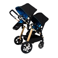 Twins baby stroller black light baby stroller Multifunction double baby stroller Aluminum alloy  prams