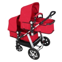 Babyfond Twin Baby Stroller Can Sit And Lie The High Landscape Light And Shock Proof Folding Double Stroller