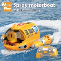 Waterproof RC Motorboat Toy - Perfect Kids Gift for Pool and Bath Play (2.4GHz Remote Control)