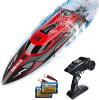 Remote Control RC Boat - HJ808, 2.4GHz, 25km/h Speed, Water Racing Ship, Kids Model Toy.