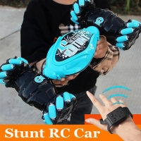 1:16 4WD Stunt RC Car with LED Lights, Gesture Control, Deformation, Twisting, Climbing - Electronic Toy for Kids