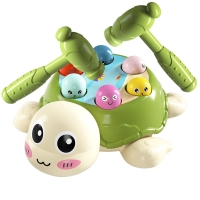 Musical Turtle Hammer Toy for Boys - Early Education and Whack-a-Mole Game for Toddlers