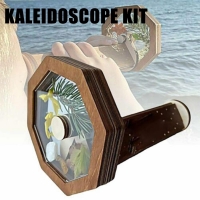 Wooden DIY Kaleidoscope Kit for Kids - Classic and Educational Toy for Developing Sensory and Cognitive Skills (N6S5)