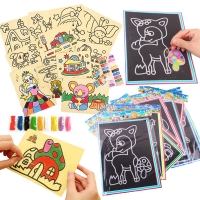 Magic Scratch Art Doodle Pad for Kids - Creative Educational Drawing Toy (20/10 pcs)