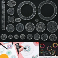 Spirograph Toy Set - 22 Pieces: Interlocking Gears, Wheels, Ruler - Creative and Educational Drawing Accessories for Kids.