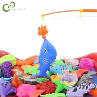 Magnetic Fishing Toy Game Set - 1 Rod & 15 3D Fish Bath and Outdoor Toys for Kids (GYH)
