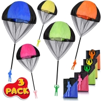 Kids Hand Throwing Parachute Toys - 1/2/3 Pieces for Outdoor Games and Sensory Play