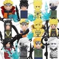 Naruto Building Blocks - Mini Bricks with Action Figures for Kids, WM6105-6108, Anime Cartoon Toy Gifts