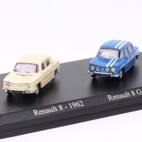 1/87 Renault 8 1962 & 1966 Gordini Diecast Car Miniature Collection by Universal Hobbies