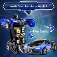 Transforming Bugatti Veyron Toy Car Robot with One-Button Deformation, Perfect Gift for Kids - Limited Time Offer