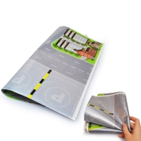 Portable Waterproof Car Road Playmat with City Map and Parking Lot (61x61cm)